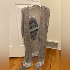 Grey hollister cardigan
